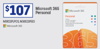 Officeworks Microsoft 365 Personal offer