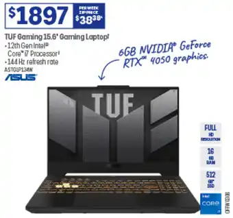 Officeworks TUF Gaming 15.6" Gaming TUF Gaming 15.6" Gaming Laptopt -12th Gen Intel® offer