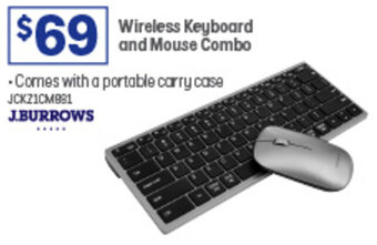 Officeworks Wireless Keyboard and Mouse Combo offer