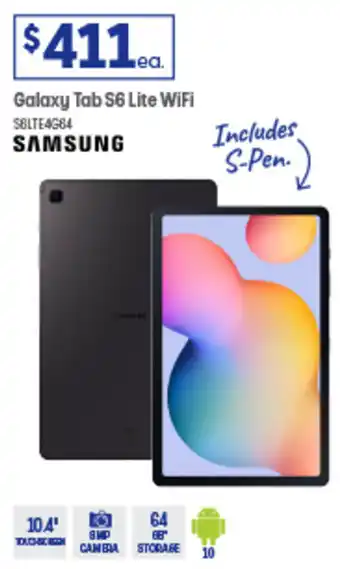 Officeworks Galaxy Tab S6 Lite WiFi offer