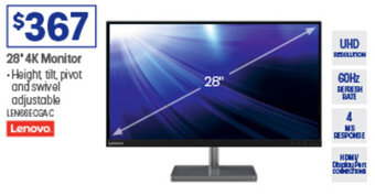 Officeworks 28'4K Monitor offer