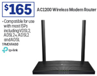 Officeworks AC1200 Wireless Modem Router offer