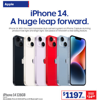 Officeworks iPhone 14 128GB offer
