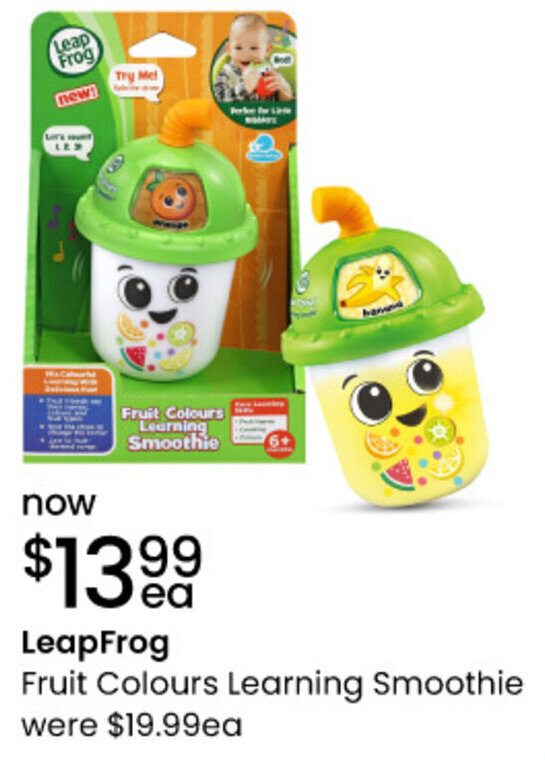 LeapFrog Fruit Colours Learning Smoothie offer at Myer