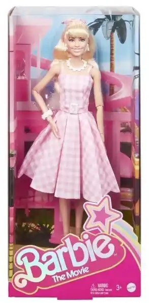 Kmart Barbie the movie: barbie doll in pink gingham dress offer