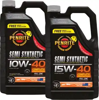SuperCheap Auto These penrite 5l semi synthetic engine oils^ offer