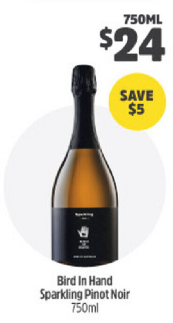 BWS Bird in Hand Sparkling Pinot Noir 750ml offer
