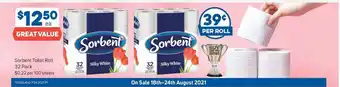 Foodland Sorbent Toilet Roll 32 Pack offer