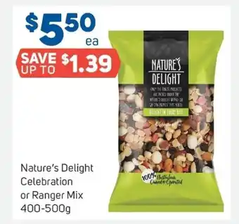 Foodland Nature's Delight Celebration or Ranger Mix 400-500g offer