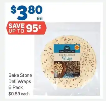 Foodland Bake Stone Deli Wraps 6 Pack offer