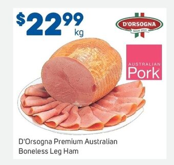 Foodland D'Orsogna Premium Australian Boneless Leg Ham offer
