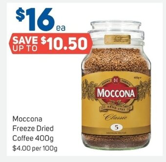 Foodland Moccona Freeze Dried Coffee 400g offer