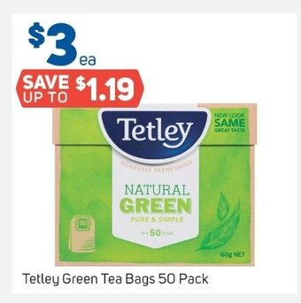 Foodland Tetley Green Tea Bags 50 Pack offer