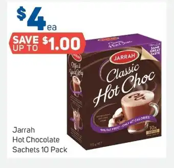 Foodland Jarrah Hot Chocolate Sachets 10 Pack offer