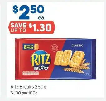 Foodland Ritz Breaks 250g offer