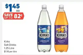 Foodland Kirks Soft Drinks 1.25Litre offer