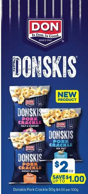 Foodland Donskis Pork Crackle 50g offer
