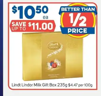 Foodland Lindt Lindor Milk Gift Box 235g offer