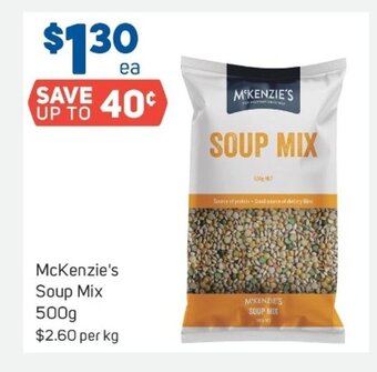 Foodland McKenzie's Soup Mix 500g offer