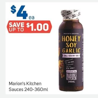 Foodland Marion's Kitchen Sauces 240-360ml offer