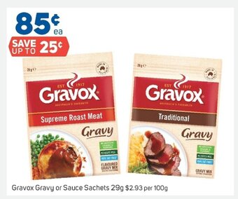 Foodland Gravox Gravy or Sauce Sachets 29g offer