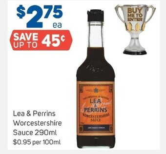 Foodland Lea & Perrins Worcestershire Sauce 290ml offer
