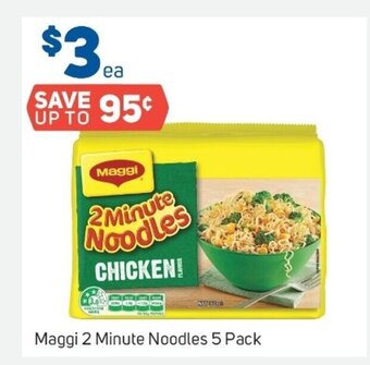 Foodland Maggi 2 Minute Noodles 5 Pack offer