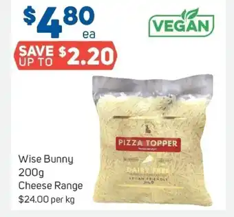 Foodland Wise Bunny 200g Cheese Range offer
