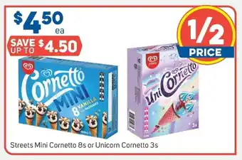 Streets Mini Cornetto 8s or Unicorn Cornetto 3s