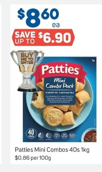Foodland Patties Mini Combos 40s 1kg offer