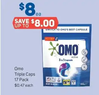 Omo Triple Caps 17 Pack
