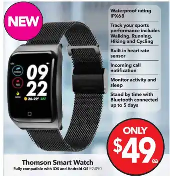 Cheap as Chips Thomson Smart Watch EG090 offer