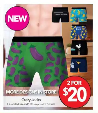 Cheap as Chips Crazy Socks - CU258-72 offer