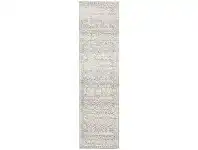 LivingStyles Mirage Gwyneth Transitional Runner Rug, 80x400cm, Silver offer