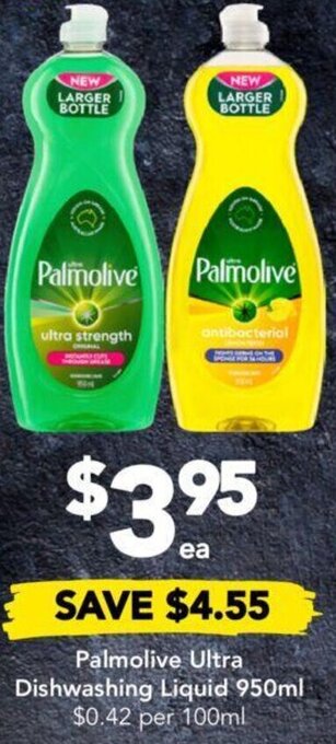 Drakes Palmolive Ultra Dishwashing Liquid 950ml offer