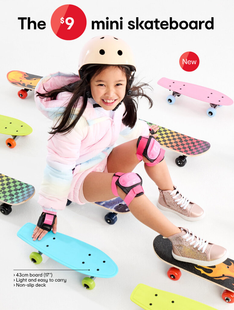 The mini skateboard offer at Kmart