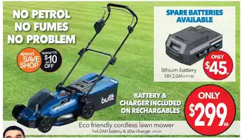 Cheap as Chips Eco Friendly Cordless Lawn Mower - HY129 offer
