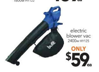 Cheap as Chips Electric Blower Vac 2400w - HY125 offer