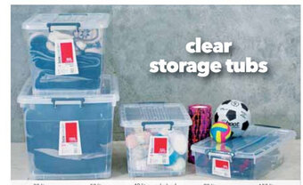 Cheap as Chips Clear Storage Tubs 40 Litre Underbed - FA6155 offer