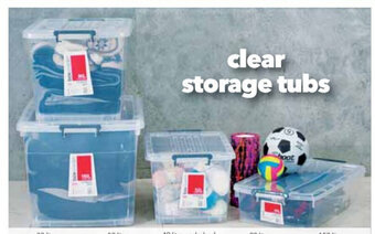 Cheap as Chips Clear Storage Tubs 150 Litre - FA6145 offer