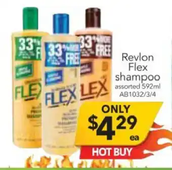 Cheap as Chips Revlon Flex Shampoo Assorted 592ml offer