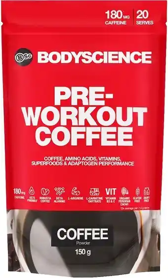 Bsc body science pre-workout coffee 375ml