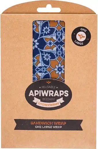 Apriwraps reusable beeswax wraps sandwich