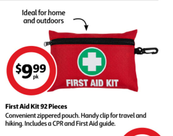 First Aid Kit 92 Pieces offer at Coles