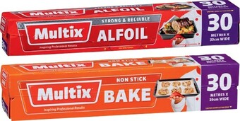 IGA Multix bake paper or alfoil 30cm×30m offer