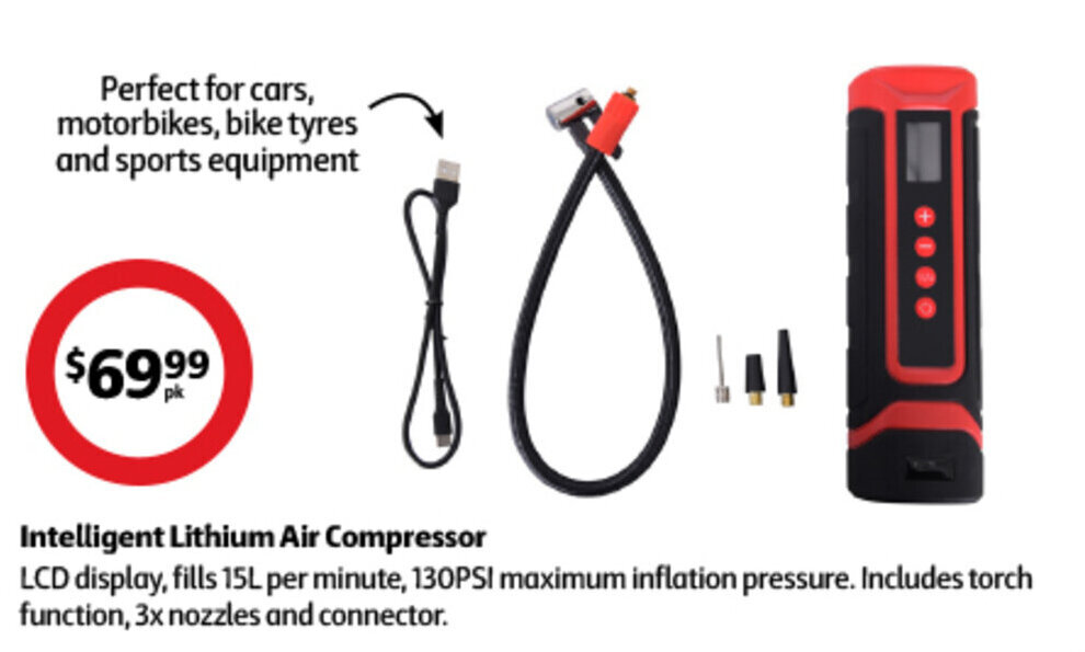 Intelligent Lithium Air Compressor offer at Coles