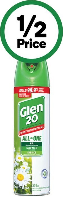 Woolworths Glen 20 disinfectant spray 375g offer
