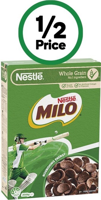 Woolworths Nestle milo cereal 350g or milo duo 340g offer