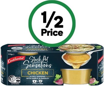 Woolworths Continental stock pots pk 4 112g offer