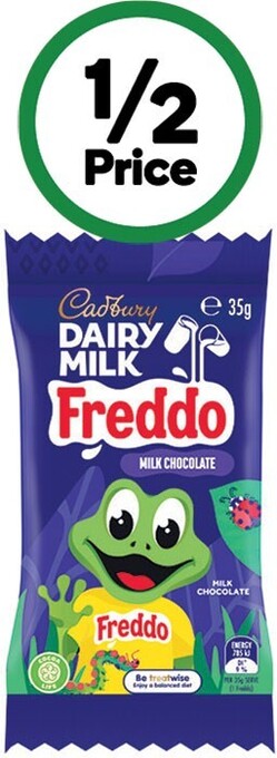 Woolworths Cadbury freddo or caramello koala 35g, chomp 30g or curly wurly 21.5g offer